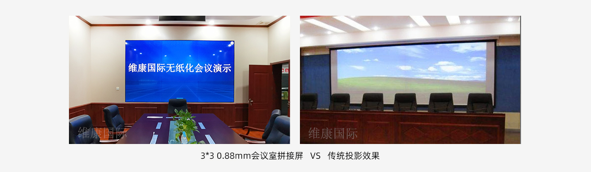 会议室大屏幕用拼接屏还是投影仪？